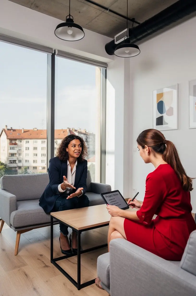 Imagine conceptuală cu iconițe digitale reprezentând aplicații de productivitate integrate în viața cotidiană.